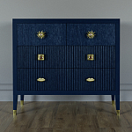 Бельевой Комод с 4 ящиками Elsa Dreams Blue варинант исполнения - 5 | Loft Concept в Саратове