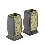 Настольный письменный набор из змеевика с часами и таблетницей Successful Leader варинант исполнения - 3 | Loft Concept в Саратове