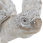 Статуэтка черепаха с ажурным панцирем и детализированной текстурой в белом цвете Marine Accessories варинант исполнения - 5 | Loft Concept в Саратове