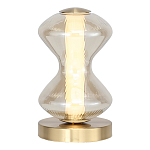 Настольная лампа светодиодная с волнообразным стеклянным плафоном Amphora of Light варинант исполнения - 1 | Loft Concept в Саратове