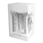 Встраиваемый в стену гипсовый светильник под покраску с колоннами и арками в античном стиле Antiquity Athena варинант исполнения - 2 | Loft Concept в Саратове