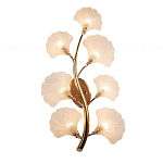 Бра в виде золотистой ветви с прозрачными листьями Andrea Wall Lamp варинант исполнения - 2 | Loft Concept в Саратове