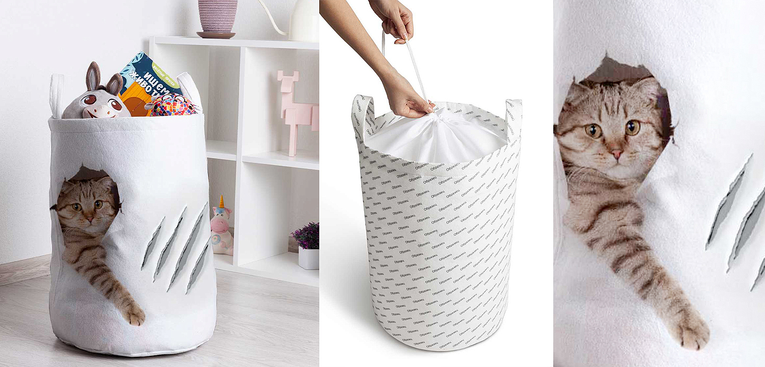Корзина Hello Cat Basket Корзина Hello Cat Basket - Loft-Concept в Саратове