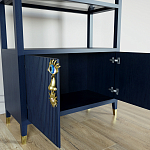 Стеллаж со стеклянными полками Elsa Dreams Blue варинант исполнения - 5 | Loft Concept в Саратове