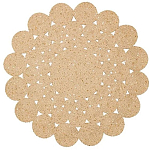 Ковер круглый с джутовой основой Round tourniquet варинант исполнения - 1 | Loft Concept в Саратове