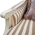 Кресло в полоску в стиле прованс Modeste Provence Armchair варинант исполнения - 2 | Loft Concept в Саратове
