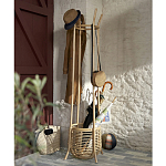 Напольная вешалка с корзиной из ротанга Trina Wicker Floor Hanger варинант исполнения - 6 | Loft Concept в Саратове