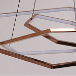 Люстра с 3-мя подвесами в виде шестиугольников Hexagon Horizontal варинант исполнения - 4 | Loft Concept в Саратове