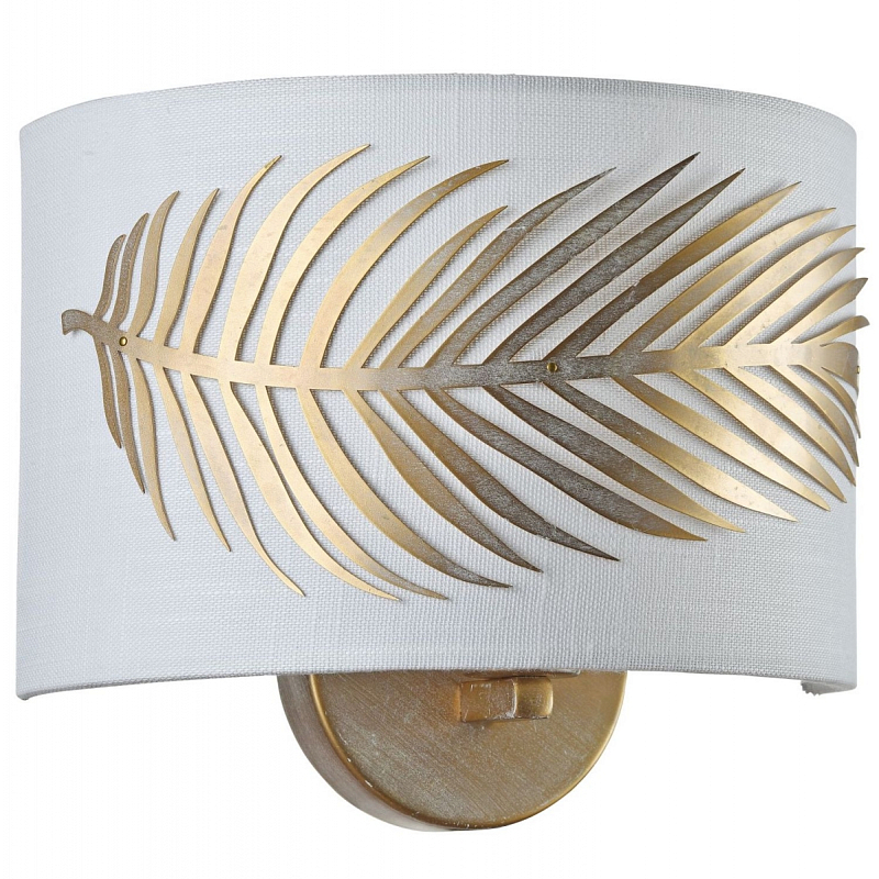 Бра Golden Feather Sconces Золотой Белый в Саратове | Loft Concept 