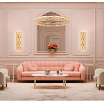 Люстра кольцевая с текстурной огранкой Reflection of Reality варинант исполнения - 3 | Loft Concept в Саратове