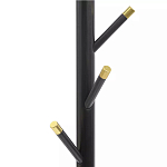 Напольная вешалка чёрная с золотистыми элементами Branches Hangers варинант исполнения - 1 | Loft Concept в Саратове