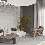 Гипсовая 3D панель с принтографией PM-01 варинант исполнения - 2 | Loft Concept в Саратове