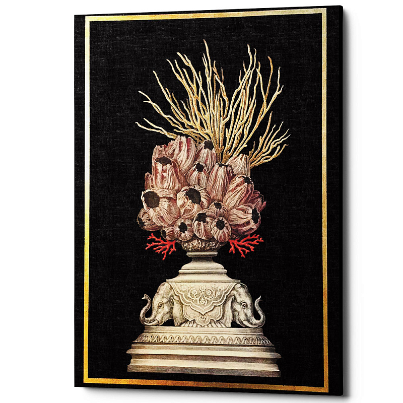 Постер Sea Vase Poster 1 Черный Бежевый Постер Sea Vase Poster 1 Черный Бежевый в Саратове | Loft Concept