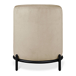 Банкетка овальная бежевый велюр на 4-х металлических ножках черного цвета SANJAY варинант исполнения - 3 | Loft Concept в Саратове