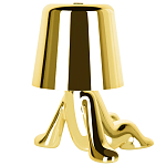 Настольная лампа фигурная золотого цвета с гладким абажуром Высота 17 см Sophia варинант исполнения - 6 | Loft Concept в Саратове