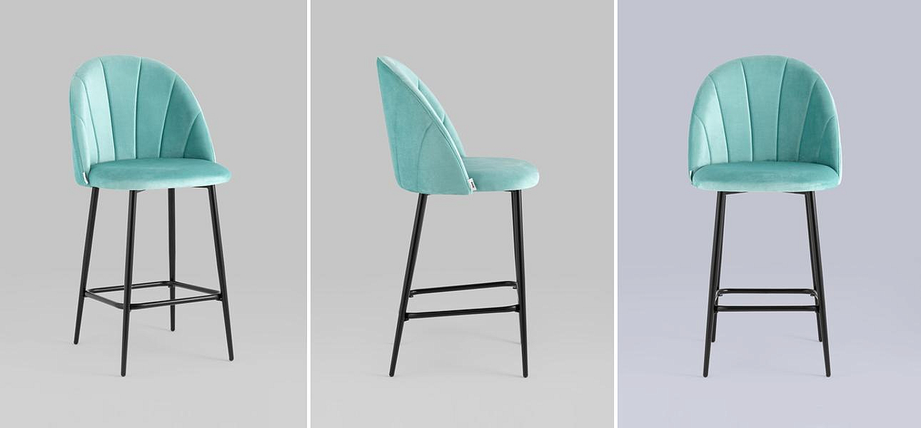 Барный Стул Balsari S Chair Цвет Тиффани Барный Стул Balsari S Chair Цвет Тиффани - Loft-Concept в Саратове