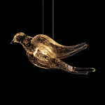 Подвесной светильник с прозрачной стеклянной птичкой Serip Voa варинант исполнения - 7 | Loft Concept в Саратове