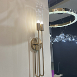 Бра с вытянутым рифленым стеклянным плафоном цилиндрической формы Trumpet tube варинант исполнения - 8 | Loft Concept в Саратове