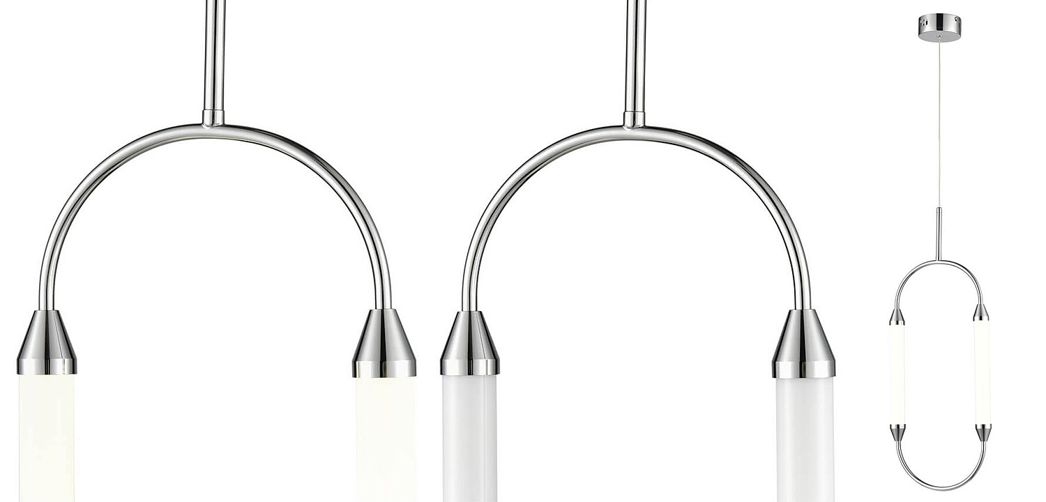 Подвесной светильник Giopato & Coombes CIRQUE Pendant Ellipse Vertical Chrome M Подвесной светильник Giopato & Coombes CIRQUE Pendant Ellipse Vertical Chrome M - Loft-Concept в Саратове