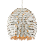 Подвесной светильник белый металлический в форме купола White Natural Lines варинант исполнения - 1 | Loft Concept в Саратове