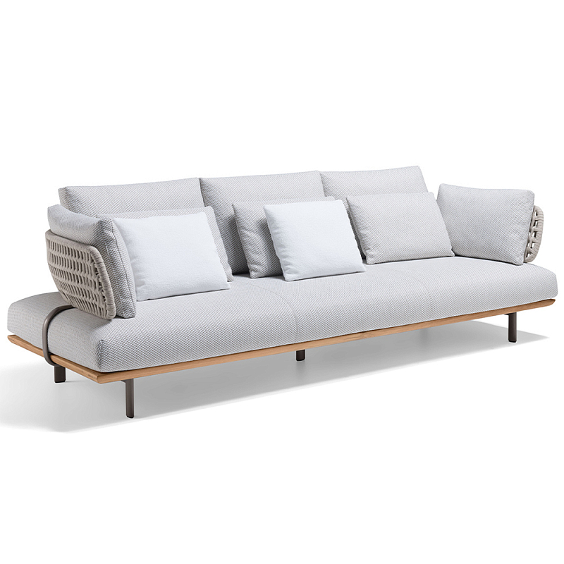 Дизайнерский модульный уличный диван SWAY Modular Sofa Древесина Серый Дизайнерский модульный уличный диван SWAY Modular Sofa Древесина Серый в Саратове | Loft Concept