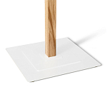 Вешалка с квадратным основанием и 4-мя белыми металлическими крючками Industrial Metal Rust варинант исполнения - 3 | Loft Concept в Саратове