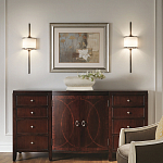 Бра вертикальное с белым полукруглым плафоном и длинным стержнем L Kichler варинант исполнения - 2 | Loft Concept в Саратове