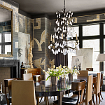 Обои ручная роспись в стиле Арт-деко Symphony Original colourway on Arkose silk dupion варинант исполнения - 2 | Loft Concept в Саратове