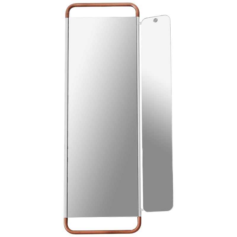 Настенное зеркало White Copper Functional Mirror Зеркало Белый Медь в Саратове | Loft Concept 