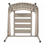 Стул серо-бежевый с декоративным плетением на спинке и подлокотниках Chair Weave варинант исполнения - 7 | Loft Concept в Саратове