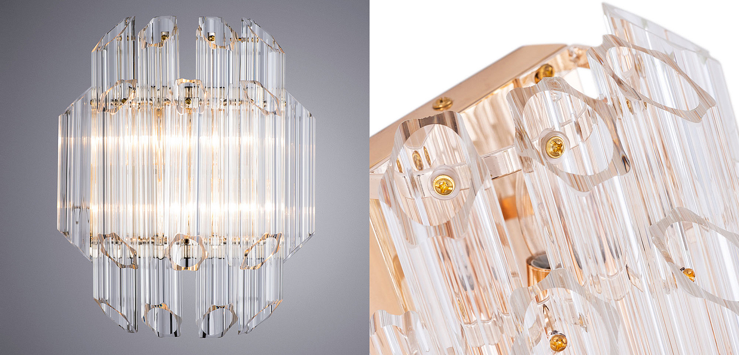 Бра Hexagon Tube Light Crystal wall lamp Бра Hexagon Tube Light Crystal wall lamp - Loft-Concept в Саратове