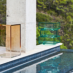 Стол журнальный в форме кубов Acrylic Furniture Lumina Mint Breeze варинант исполнения - 7 | Loft Concept в Саратове