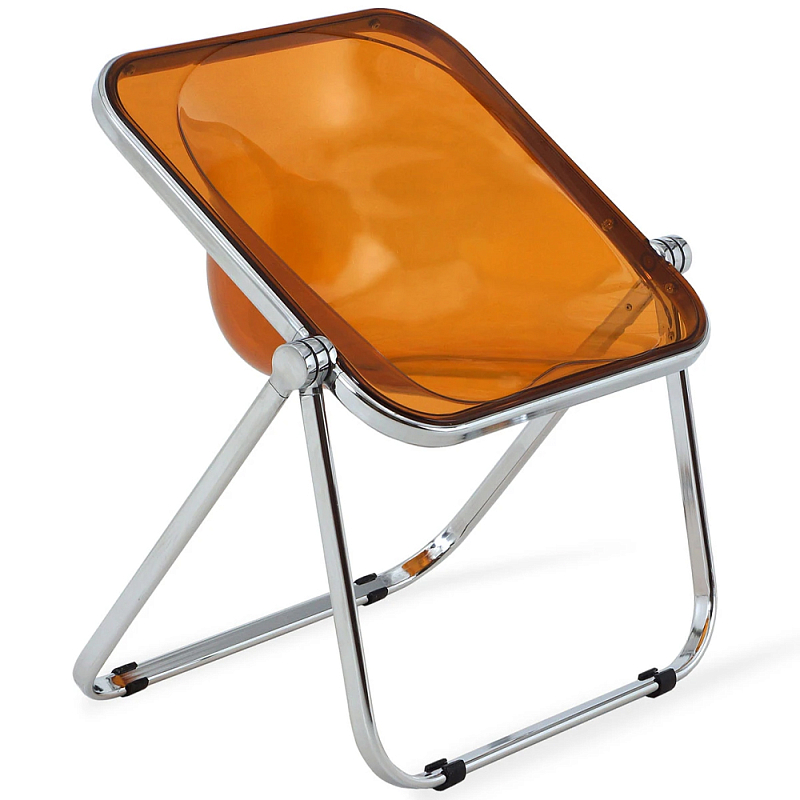 Складной стул Fresh Chair Оранжевый Хром Складной стул Fresh Chair Оранжевый Хром в Саратове | Loft Concept