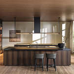 Кухонный гарнитур из массива дерева и камня HI-LINE 6 FRAME DOOR Dada Engenereed Kitchen варинант исполнения - 1 | Loft Concept в Саратове