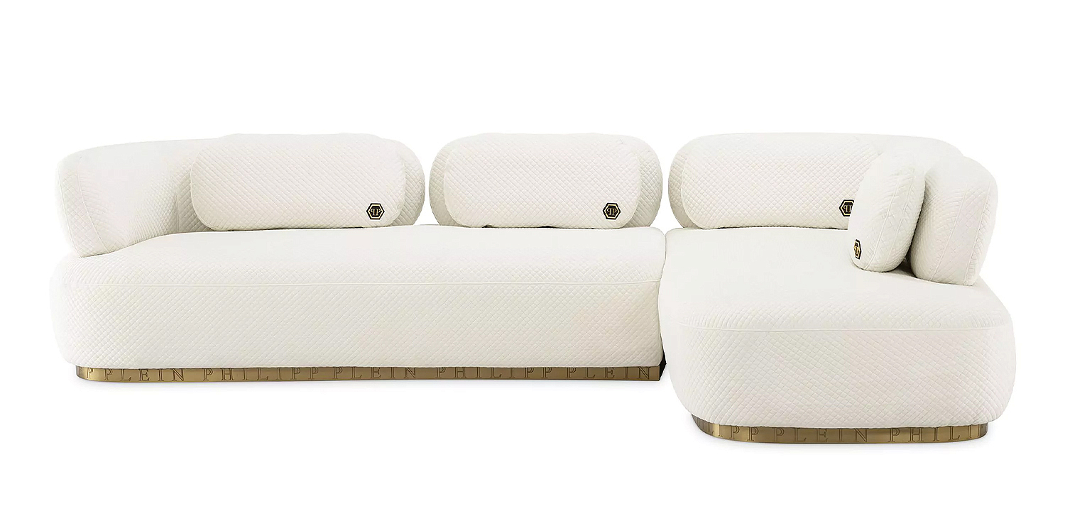 Диван Philipp Plein Sofa Signature Lounge Белый Диван Philipp Plein Sofa Signature Lounge Белый - Loft-Concept в Саратове