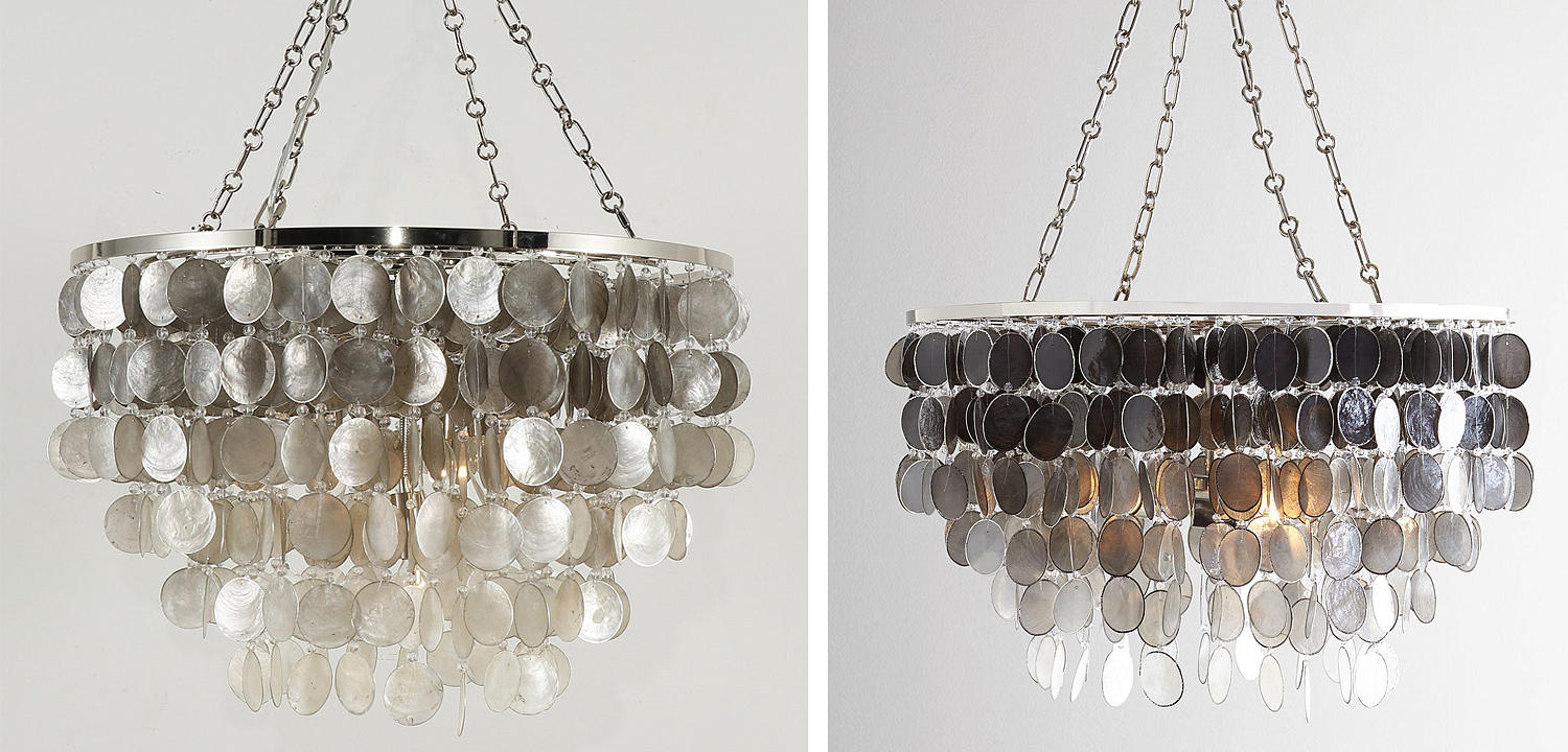 Люстра из ракушек SHELL Chandelier grey 61 Люстра из ракушек SHELL Chandelier grey 61 - Loft-Concept в Саратове