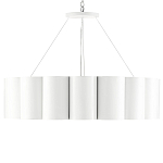 Люстра круглая фактурная в сочетании белого и золотого цвета Wide Stripes of Ribbon варинант исполнения - 2 | Loft Concept в Саратове