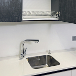 Угловой кухонный гарнитур Жемчужный белый Серый Clarke Kitchen Set White Grey варинант исполнения - 7 | Loft Concept в Саратове