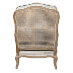 Кресло со спинкой из ротанга Ellie Rattan Armchair beige print flax варинант исполнения - 2 | Loft Concept в Саратове