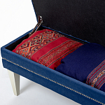 Мягкая банкетка с зоной для хранения Casket Blue варинант исполнения - 4 | Loft Concept в Саратове