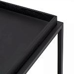 Тумба чёрная на колёсах Cabinet on Wheels варинант исполнения - 4 | Loft Concept в Саратове