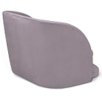 Барный стул со спинкой на 4-х деревянных ножках Сиреневый Велюр Ava Charm варинант исполнения - 3 | Loft Concept в Саратове