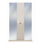 Шкаф трёхдверный с 2-мя зеркальными дверками Satin Furniture варинант исполнения - 3 | Loft Concept в Саратове