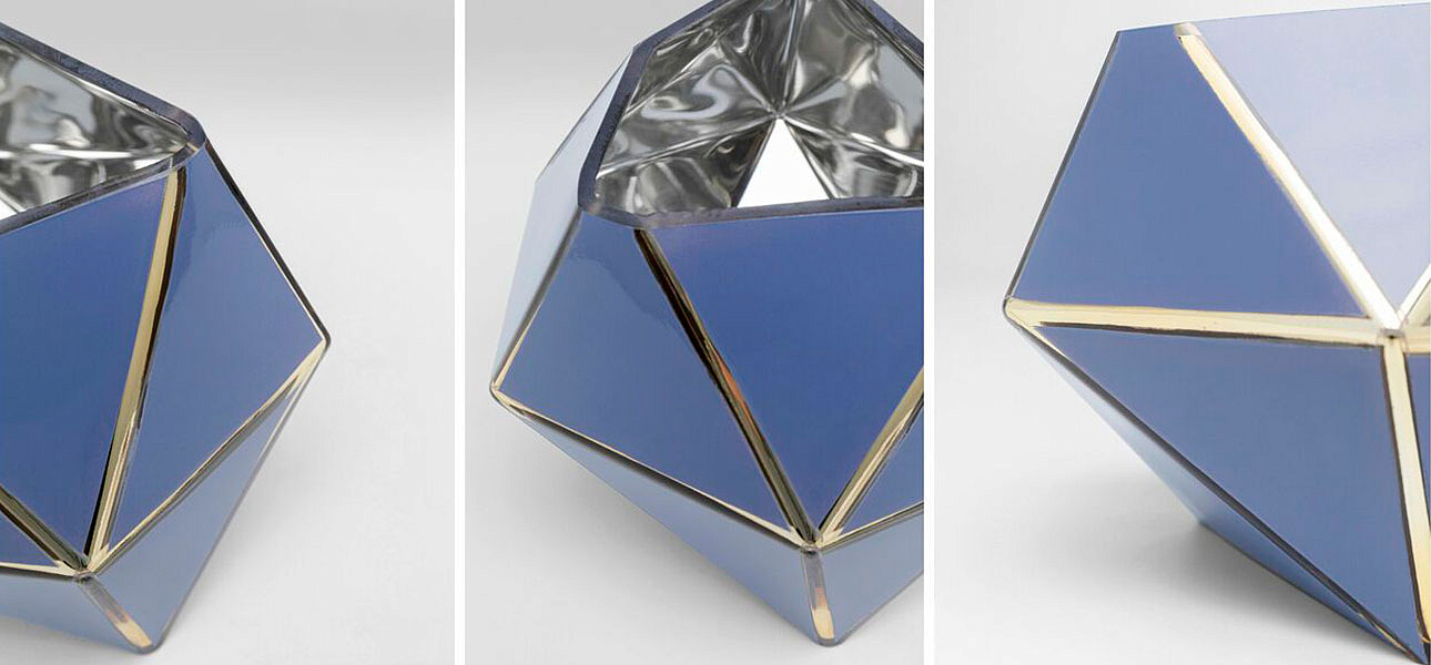 Ваза голубая Geometric projection Ваза голубая Geometric projection - Loft-Concept в Саратове