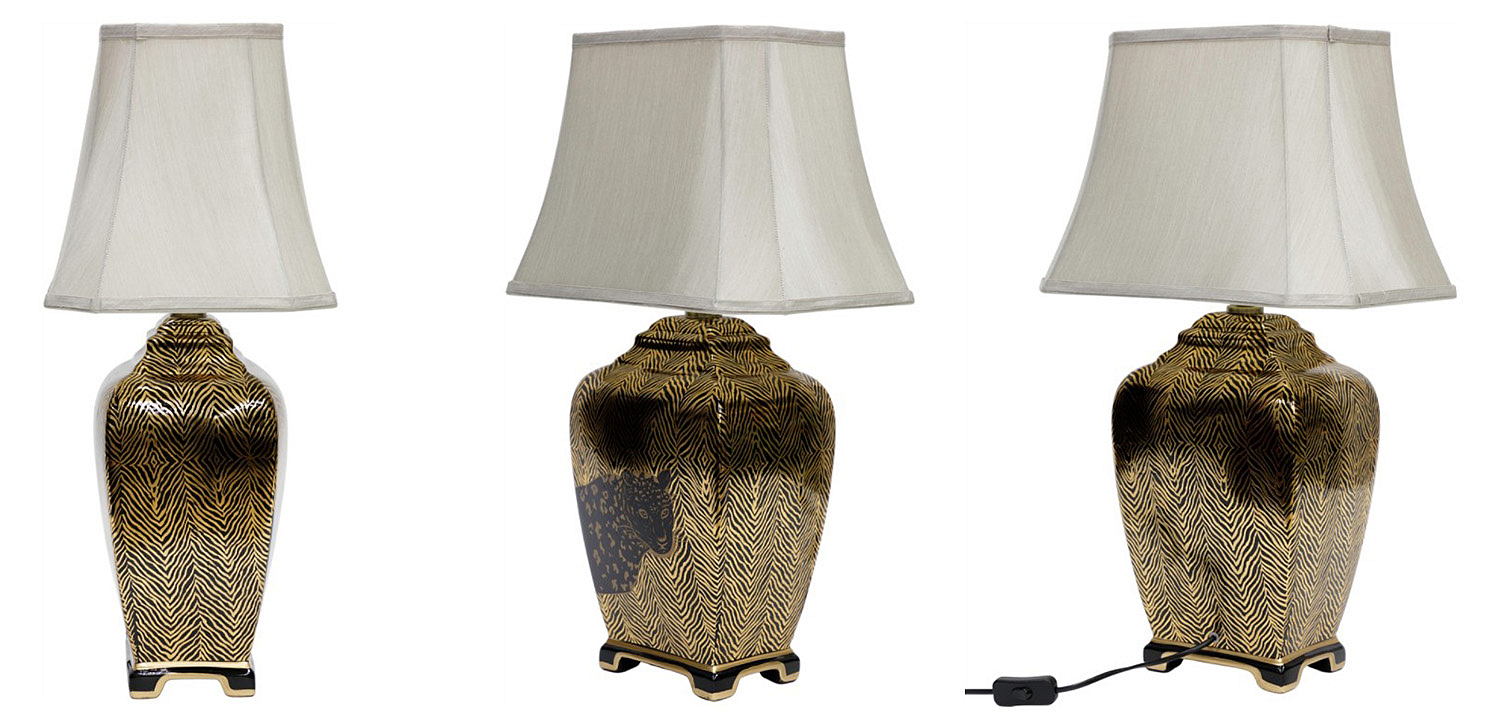 Настольная лампа Leopard Table lamp black and gold Настольная лампа Leopard Table lamp black and gold - Loft-Concept в Саратове