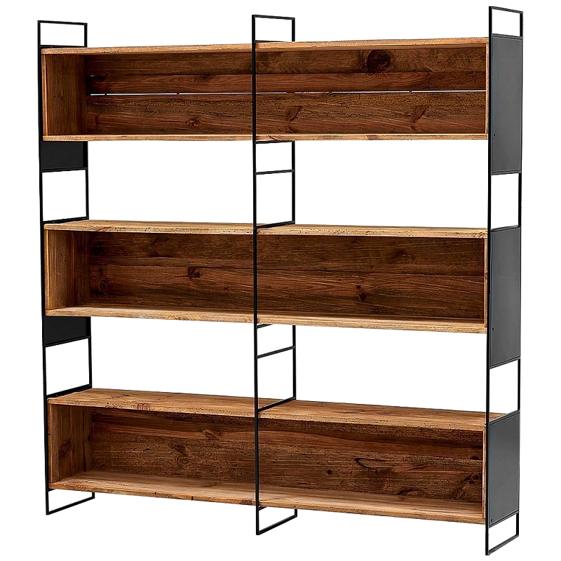 Стеллаж Coste Industrial Oak Rack Черный Древесина Стеллаж Coste Industrial Oak Rack Черный Древесина в Саратове | Loft Concept