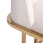 Стул обеденный велюровый кремовый с золотым каркасом Nobility варинант исполнения - 1 | Loft Concept в Саратове