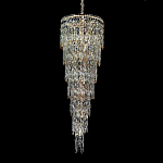 Люстра многоярусная каскадная с хрустальными подвесками Roul Crystal Light варинант исполнения - 4 | Loft Concept в Саратове