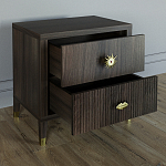 Тумба прикроватная с двумя ящиками Elsa Dreams Walnut варинант исполнения - 2 | Loft Concept в Саратове