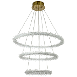 Многоярусная кольцевая люстра с хрустальным декором Gilbertine Crystals Ring Chandelier варинант исполнения - 2 | Loft Concept в Саратове